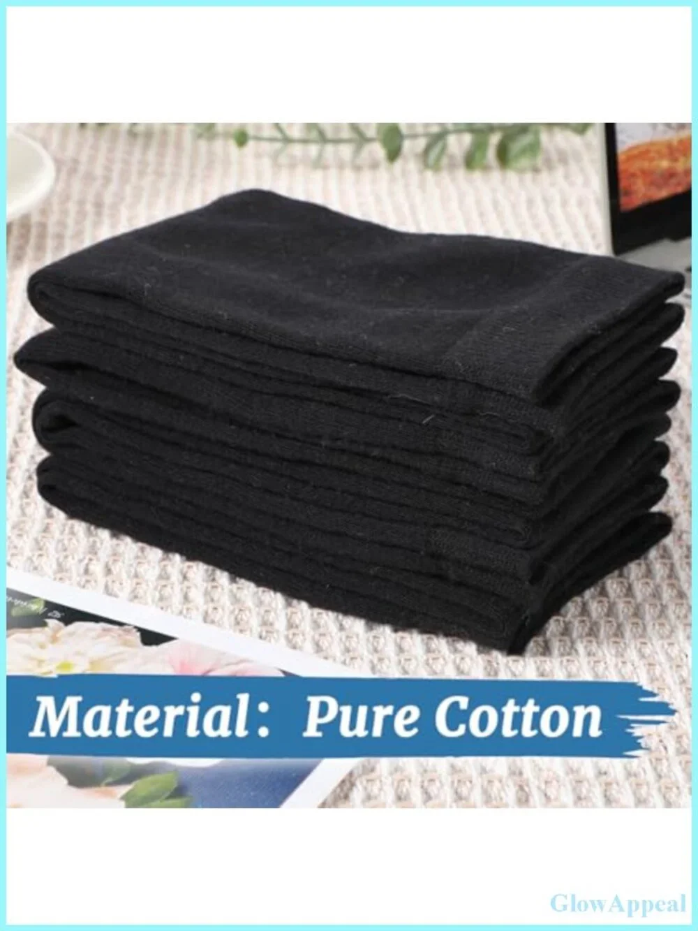 3 Pairs Fingerless Arm Warmers Cotton Thumb Hole Gloves for Women